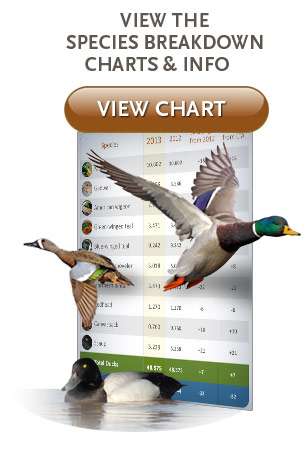 View speciesbreakdown, charts and info.